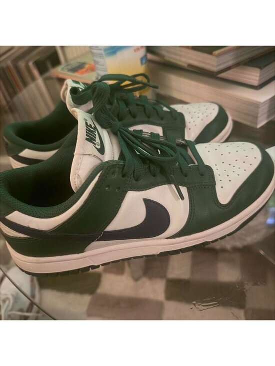 nike Shoes - Nike Women's Dunk Low Green and Navy size 7W